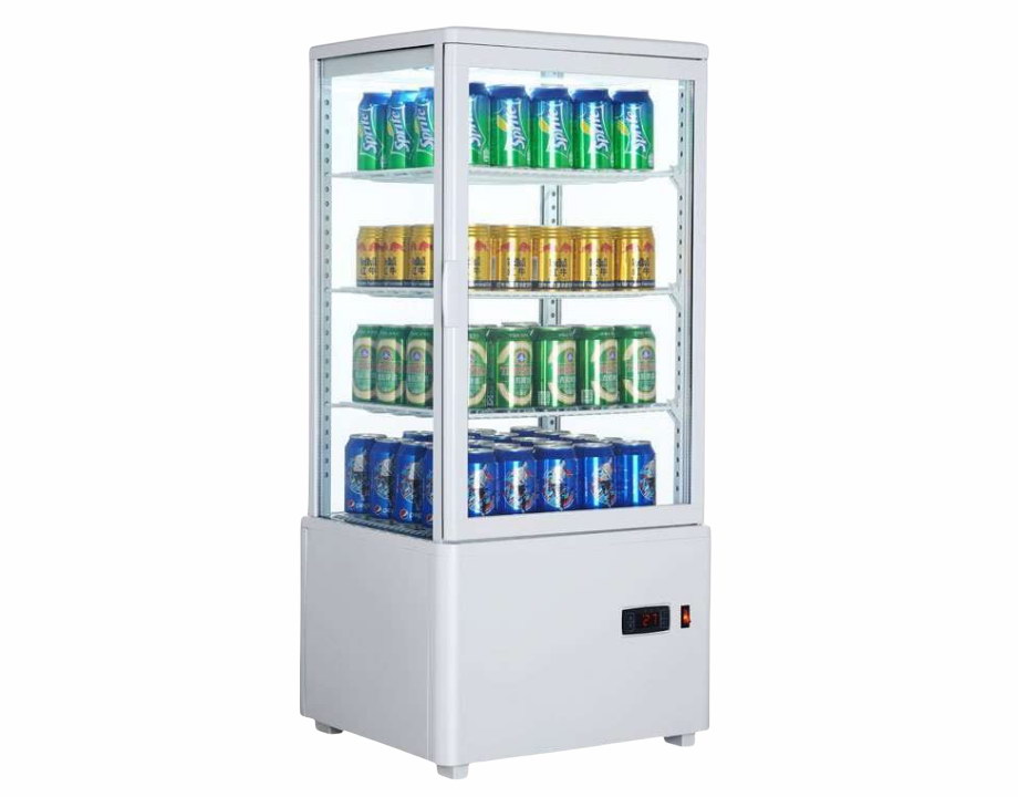 Expositor Refrigerado 4 Caras 78 litros Blanco