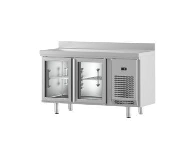 Mesa Refrigerada Infrico Fondo 700 4 Puertas Cristal IM704PCR hostelería profesional