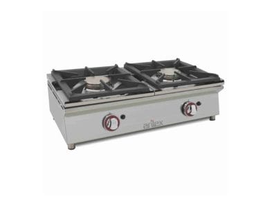 Fogón Gas 2 Fuegos Profesional 800mm 80CGN hostelería profesional