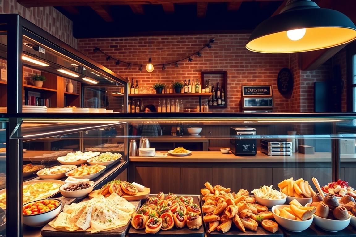 tapas , vitrinas de tapas