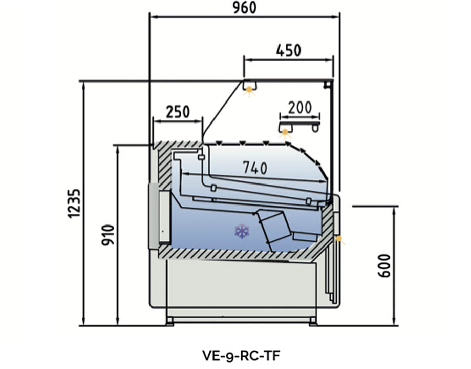 VE-9-RC-TF Vitrina Juniper VE-9-RC de Docriluc - Imagen 3