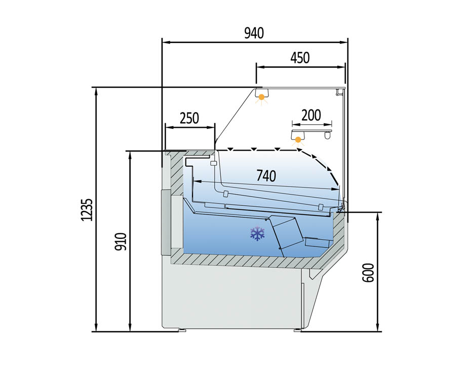 VE-9-RR-TF-PLANO Vitrina Vesper VE-9-RR y VE-9-C - Imagen 5