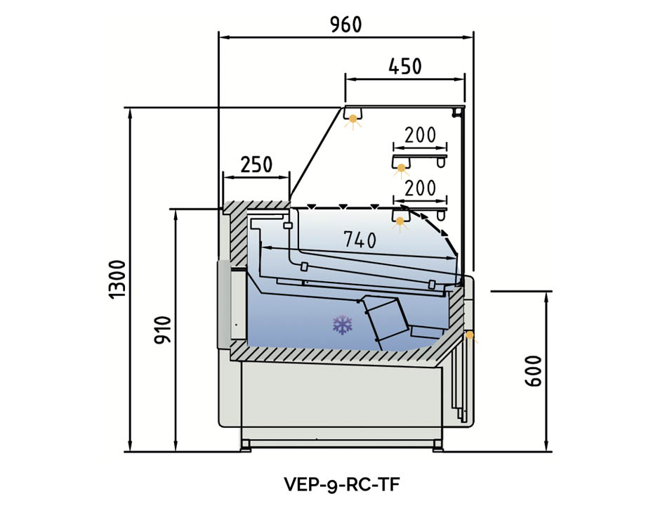 VEP-9-RC-TF Vitrina Juniper VEP-9-RC de Docriluc - Imagen 2