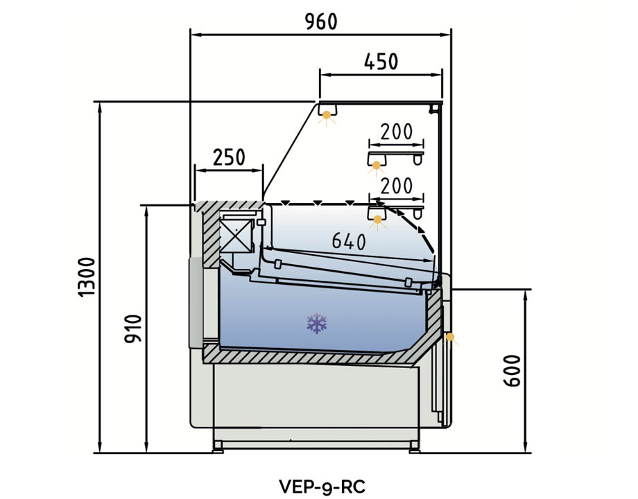 VEP-9-RC Vitrina Juniper VEP-9-RC de Docriluc - Imagen 3
