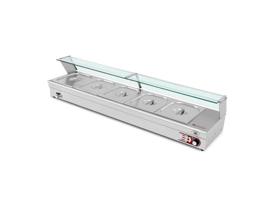 1-6-4.jpg Vitrina caliente al baño maría 5 cubetas GN 1/2 Eutron 3144
