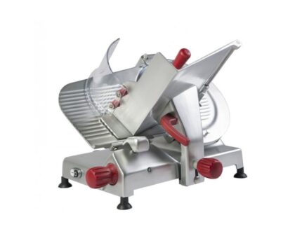 Cortadora de fiambre gran inclinación 300mm ABC 300-GX con transmisión por correa y aluminio anodizado