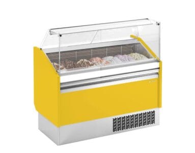 Vitrina Expositora de Helados 1310 mm 10 Bandejas con Cubetas INFRICO VBZ-12U VBZ-12U-cubetas hostelería profesional