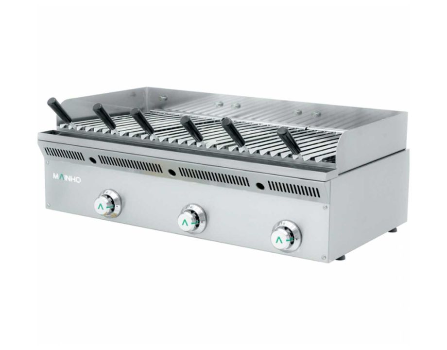 Barbacoa Volcánica ECO-LINE 900mm Inoxidable MAINHO ELBI-93GN hostelería profesional