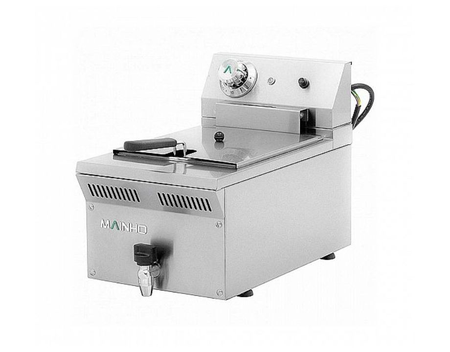 Freidora Eléctrica 8 Litros con Grifo de Vaciado Mainho ECO-LINE | 300mm ELF-31EMG hostelería profesional