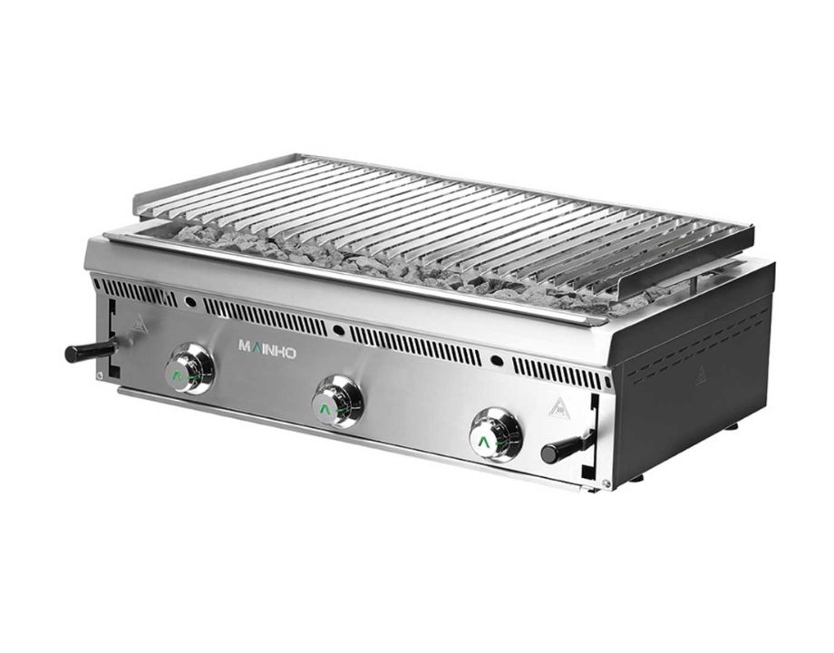 Barbacoa Profesional Inoxidable 900mm MAINHO PBI-90 hostelería profesional