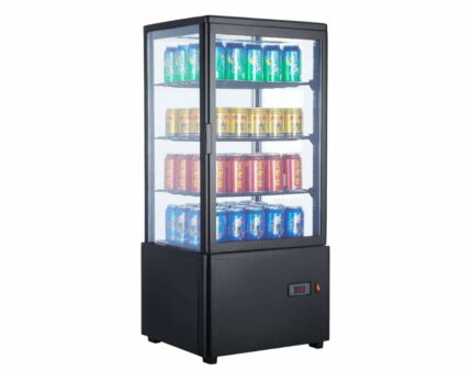 Expositor refrigerado 4 caras 78 litros negro Clima Hosteleria XC78L-N