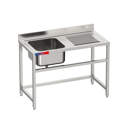 Fregadero Industrial 1 Seno Escurridor Serie Y 1200x600mm Gasfrit gfy11 hostelería profesional