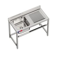 Fregadero Industrial 1 Seno Escurridor Serie Y 1200x600mm Gasfrit gfy11 hostelería profesional