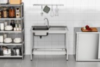 Fregadero Industrial 1 Seno Soldado 1000x500x850mm Gasfrit GF4001 hostelería profesional — detalle