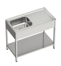 Fregadero Industrial 1 Seno Desmontable 800x500x850mm Gasfrit GF3203 hostelería profesional