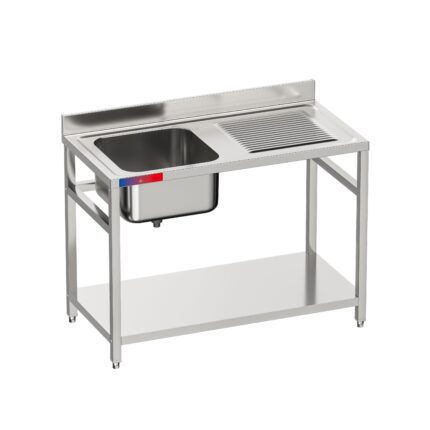 Fregadero Industrial 1 Seno 1200x600x850mm Serie Y Plus Gasfrit gfy12 hostelería profesional