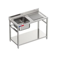 Fregadero Industrial 1 Seno 1200x600x850mm Serie Y Plus Gasfrit gfy12 hostelería profesional