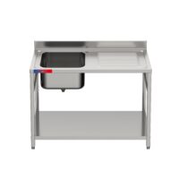 Fregadero Industrial 1 Seno 1200x600x850mm Serie Y Plus Gasfrit gfy12 hostelería profesional