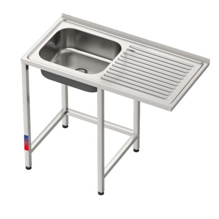 Fregadero Industrial con Hueco para Lavavajillas 1000x500mm Gasfrit gfy04 hostelería profesional