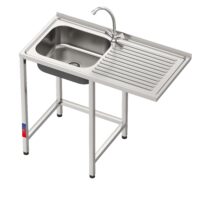 Fregadero Industrial con Hueco para Lavavajillas 1000x500mm Gasfrit gfy04 hostelería profesional