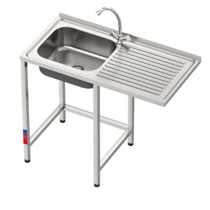 Fregadero Industrial con Hueco para Lavavajillas 1000x500mm Gasfrit gfy04 hostelería profesional