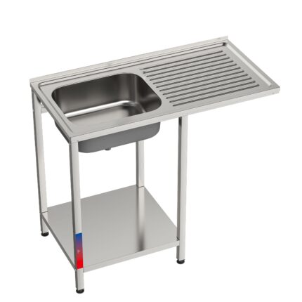 Fregadero Industrial 1 Seno Escurridor y Grifo 1000x500mm Gasfrit gfy06 hostelería profesional