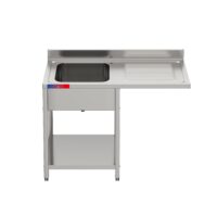 Fregadero Industrial con Hueco para Lavavajillas Bajo Encimera 1200x600mm Gasfrit gfy09 hostelería profesional