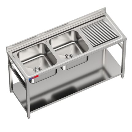 Fregadero Industrial Acero Inox 1600x600x850mm 1 Seno Gasfrit GFy13 hostelería profesional