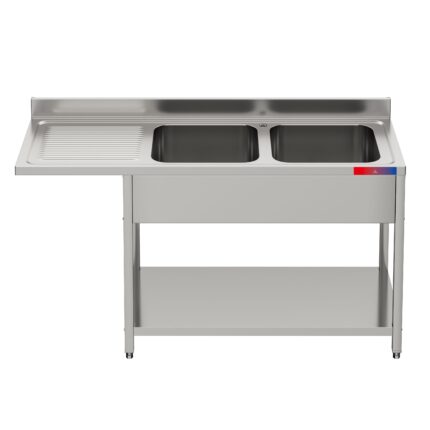 Fregadero Industrial Acero Inox 1600x600x850mm 1 Seno Soldado Gasfrit GFy0144 hostelería profesional