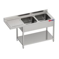 Fregadero Industrial Acero Inox 1600x600x850mm 1 Seno Soldado Gasfrit GFy0144 hostelería profesional