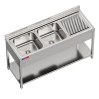 Fregadero Industrial Inoxidable 1600x600x850mm 1 Seno Alto Volumen Gasfrit GFy15 hostelería profesional