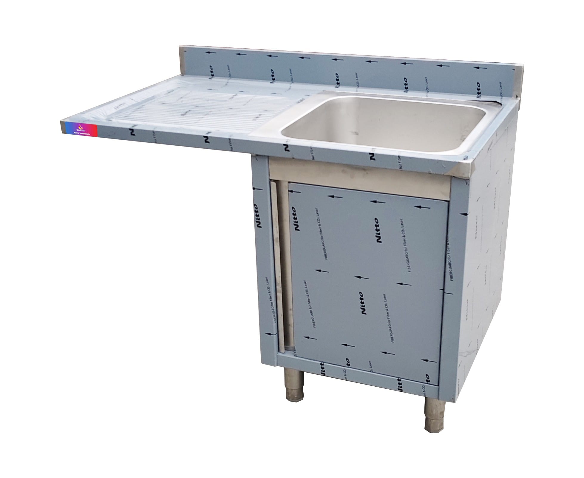 fregadero-industriales-con-bastidor-soldado-seno-derecha-1200x600x850mm.jpg Fregadero Industrial con Mueble Profundo 1200x700x850mm Gasfrit gf1127 hostelería profesional