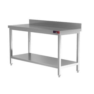 Mesa de Trabajo Mural 1800x600mm Acero Inox con Peto Gasfrit GF89 hostelería profesional