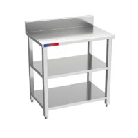 Mesa Contra Barra Inox 1500x300mm Fondo Estrecho con Peto Gasfrit gfc02 hostelería profesional