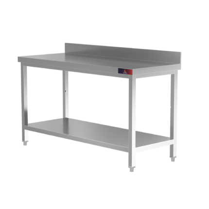 Mesa Contra Barra Inox 1500x700 mm con Peto Gasfrit GF221 hostelería profesional