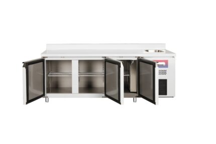Mesa Bajo Mostrador Refrigerada con Fregadero 3 Puertas Gasfrit GFH125 hostelería profesional