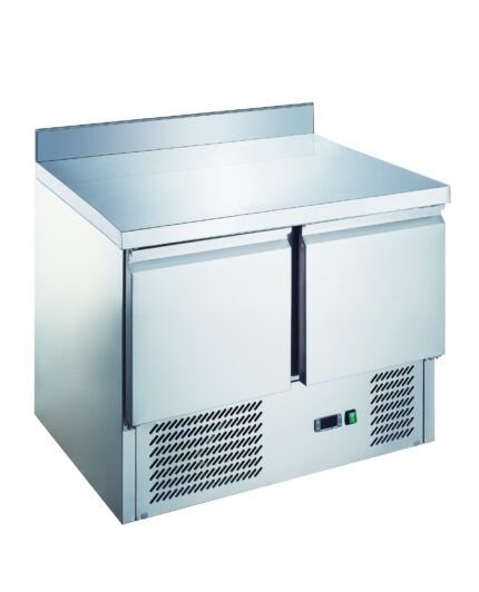 Mesa Bajo Mostrador Compacta Refrigerada 2 Puertas 900x700mm con Peto Gasfrit GF804 hostelería profesional
