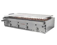 Barbacoa Lava Volcánica 120 cm Elevable Inox AISI 304 Maiser B-120X hostelería profesional