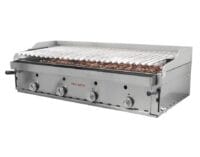 Barbacoa Lava Volcánica 120 cm Elevable con Peto Inox AISI 304 Maiser B-120X+M hostelería profesional