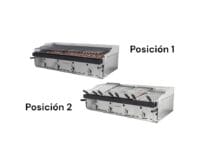 Barbacoa Lava Volcánica 120 cm Elevable Vascas y Peto Pavonada Maiser B-120+MPVE hostelería profesional