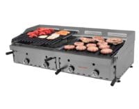 Barbacoa Lava Volcánica 120 cm Doble Elevable Pavonada Maiser B-602M hostelería profesional