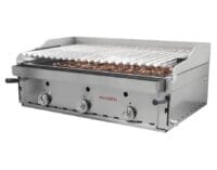Barbacoa Lava Volcánica 90 cm Elevable con Peto Inox AISI 304 Maiser B-90X+M hostelería profesional