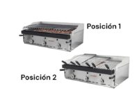 Barbacoa Lava Volcánica 90 cm Elevable Vascas y Peto Pavonada Maiser B-90+MPVE hostelería profesional