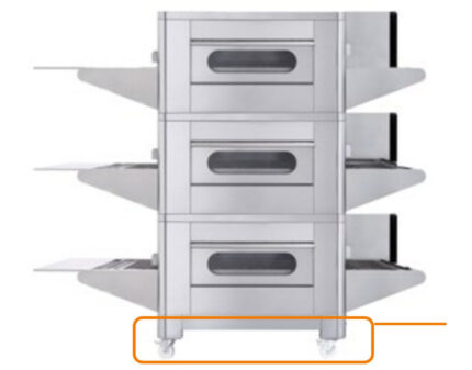 Base con ruedas industriales acero inoxidable para horno túnel pizza ADLER HTUNEL todos los modelos