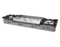 Cocina a Gas 2 Fuegos + Plancha 80cm Cromo Duro Maiser CG28KR hostelería profesional