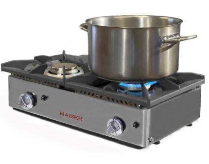Cocina a Gas 2 Fuegos 40x40 Maiser CG2F hostelería profesional