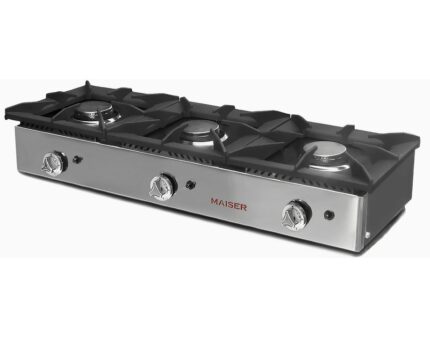 Cocina a Gas 3 Fuegos 40x40 Maiser CG3F hostelería profesional