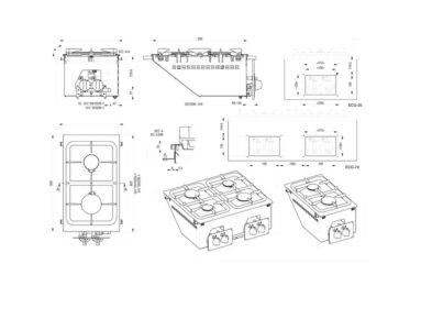 Cocina industrial — Cocina Gas 4 Quemadores Modulable 700mm Edenox ECG-70