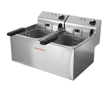 Freidora Eléctrica Maiser Grand Chef 8+8L Doble Cuba 4.5 kW Contactor 40A F10/8C45X2 hostelería profesional