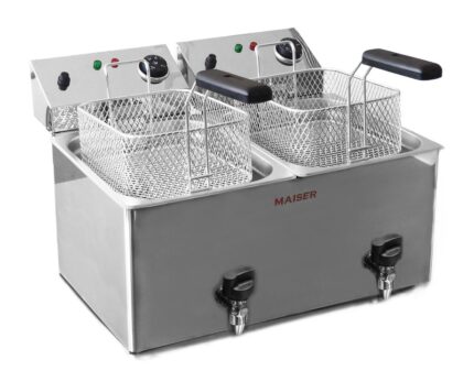 Freidora de 8+8 litros con grifo F10/8GX2 hostelería profesional